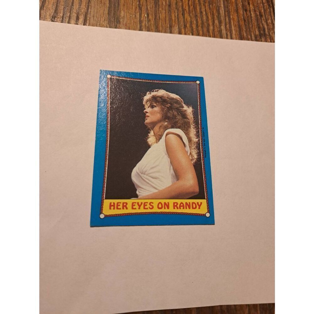 Vintage 1987 WWF Macho Man Randy Savage Elizabeth Sticker Puzzle Trading Card 4